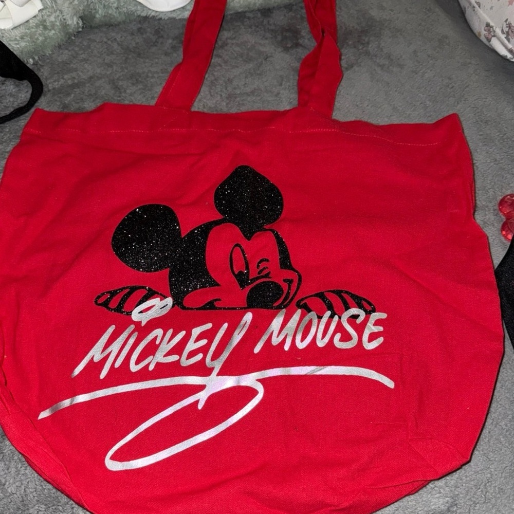 Mickey Mouse Red Tote Bag
